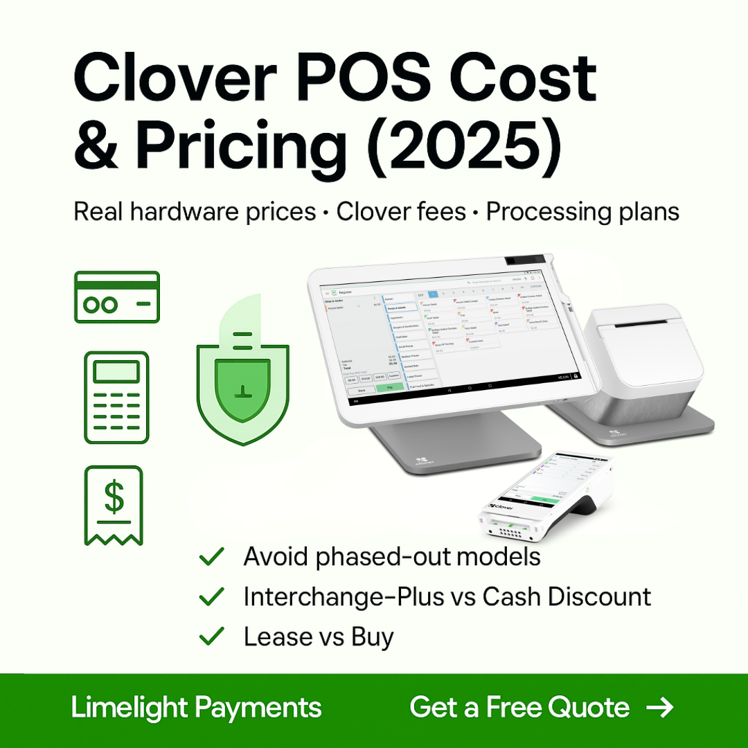 Clover POS Cost & Pricing in 2025: Hardware, Clover Fees, and Processing—Without the Confusion