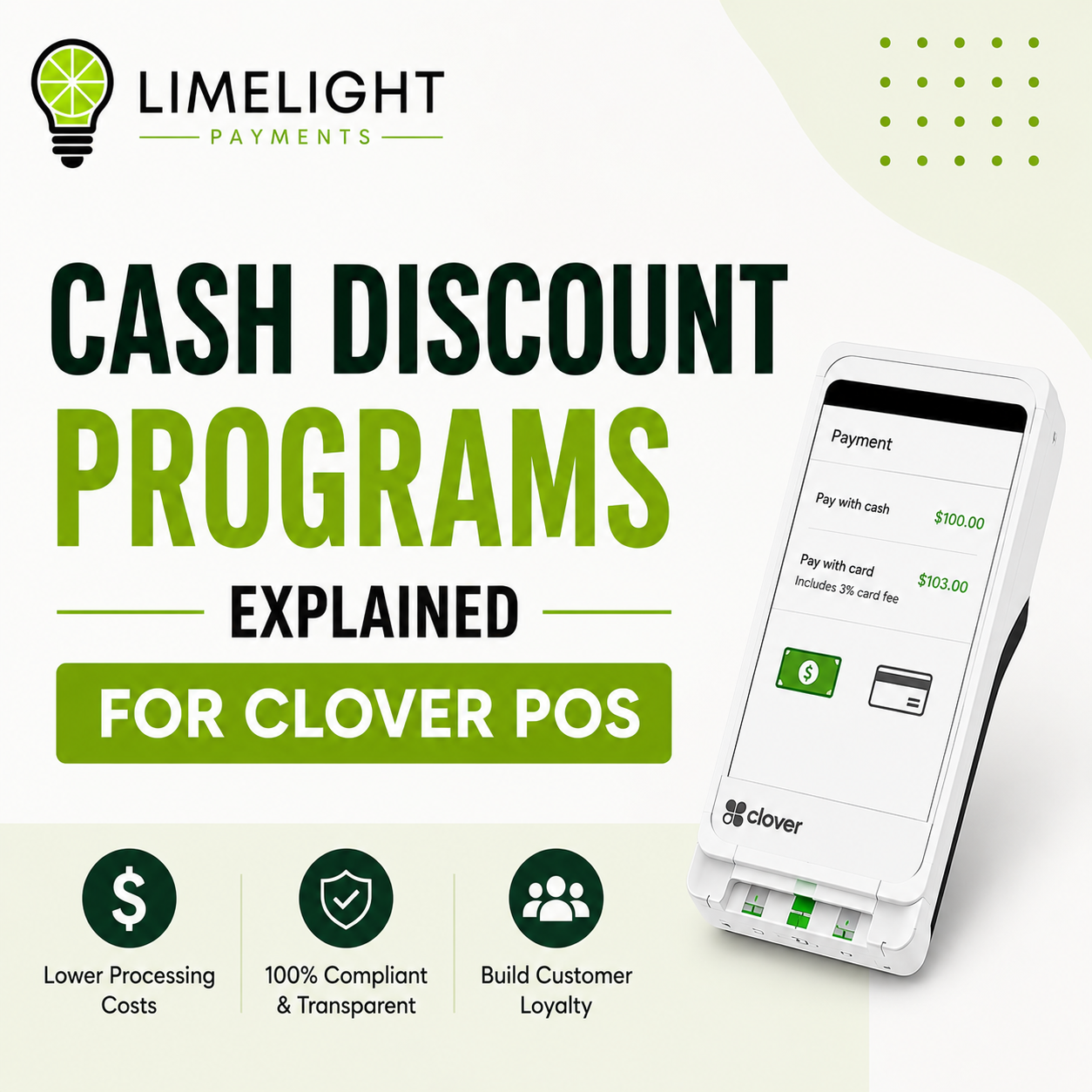 Cash Discount Programs Explained for Clover POS