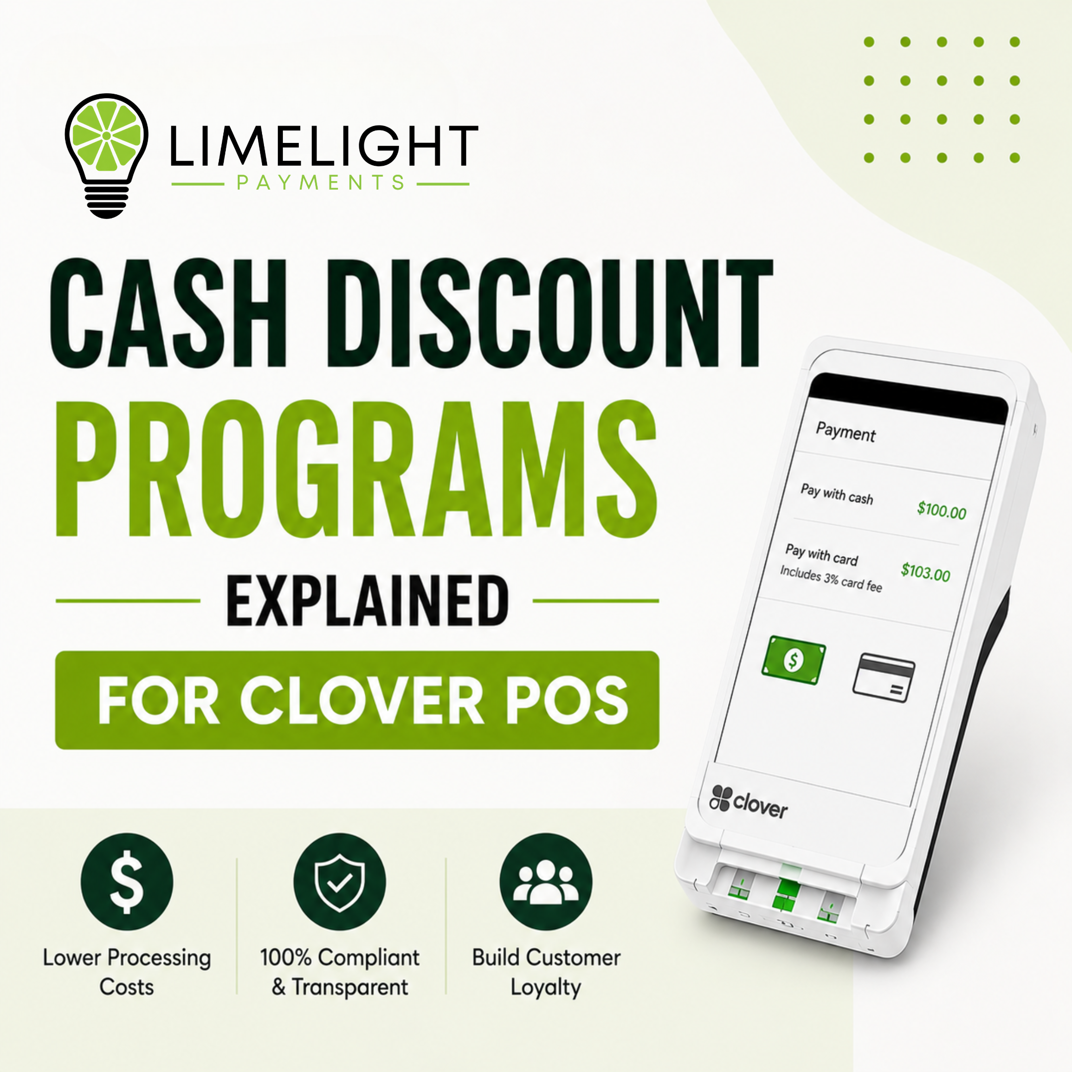 Cash Discount Programs Explained for Clover POS