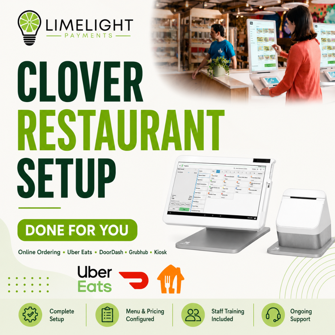Clover Restaurant Setup Done for You: Online Ordering, DoorDash, Uber Eats &amp; Grubhub