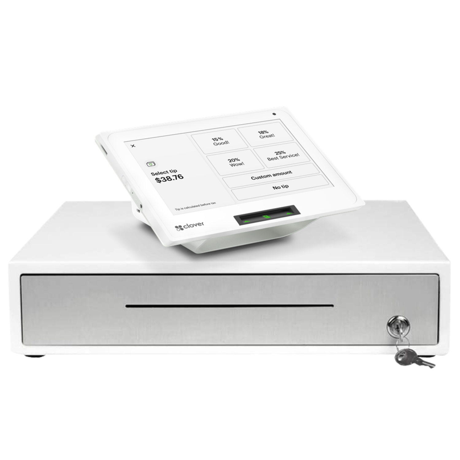 Clover Mini salon & spa checkout feature