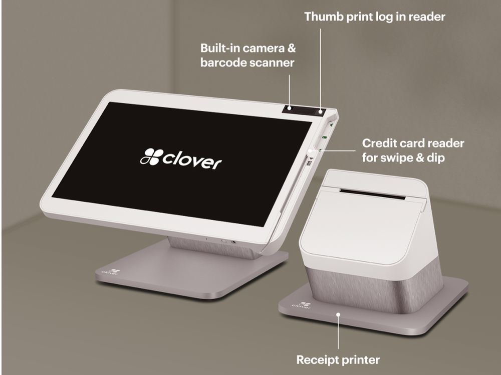 Clover Station Solo labeled POS hardware