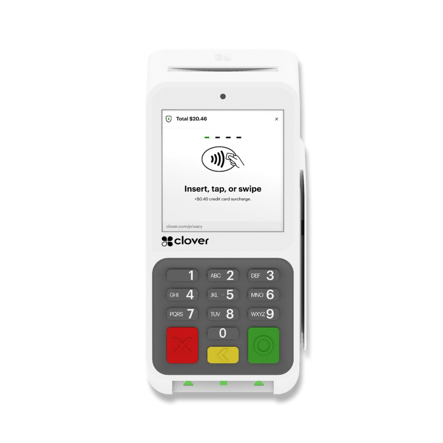 Clover Compact front view payment terminal
