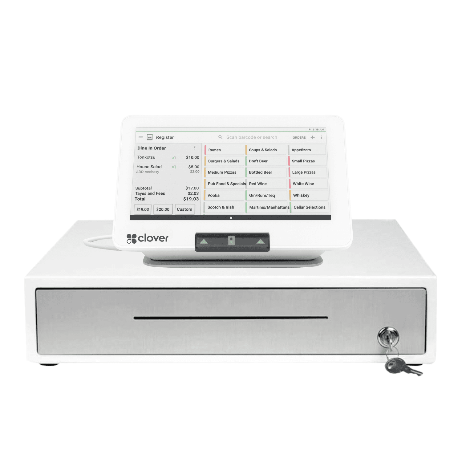 Clover Mini Gen 3 POS with cash drawer
