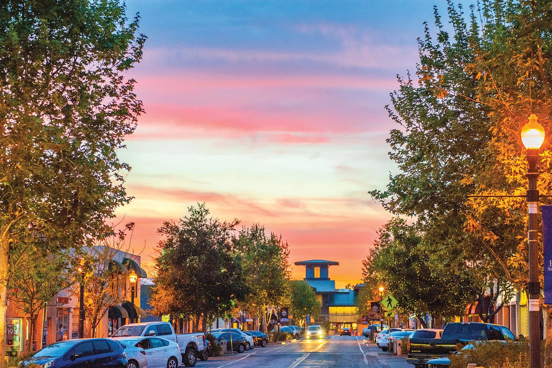 Old Town Newhall Main Street shops and restaurants in Santa Clarita