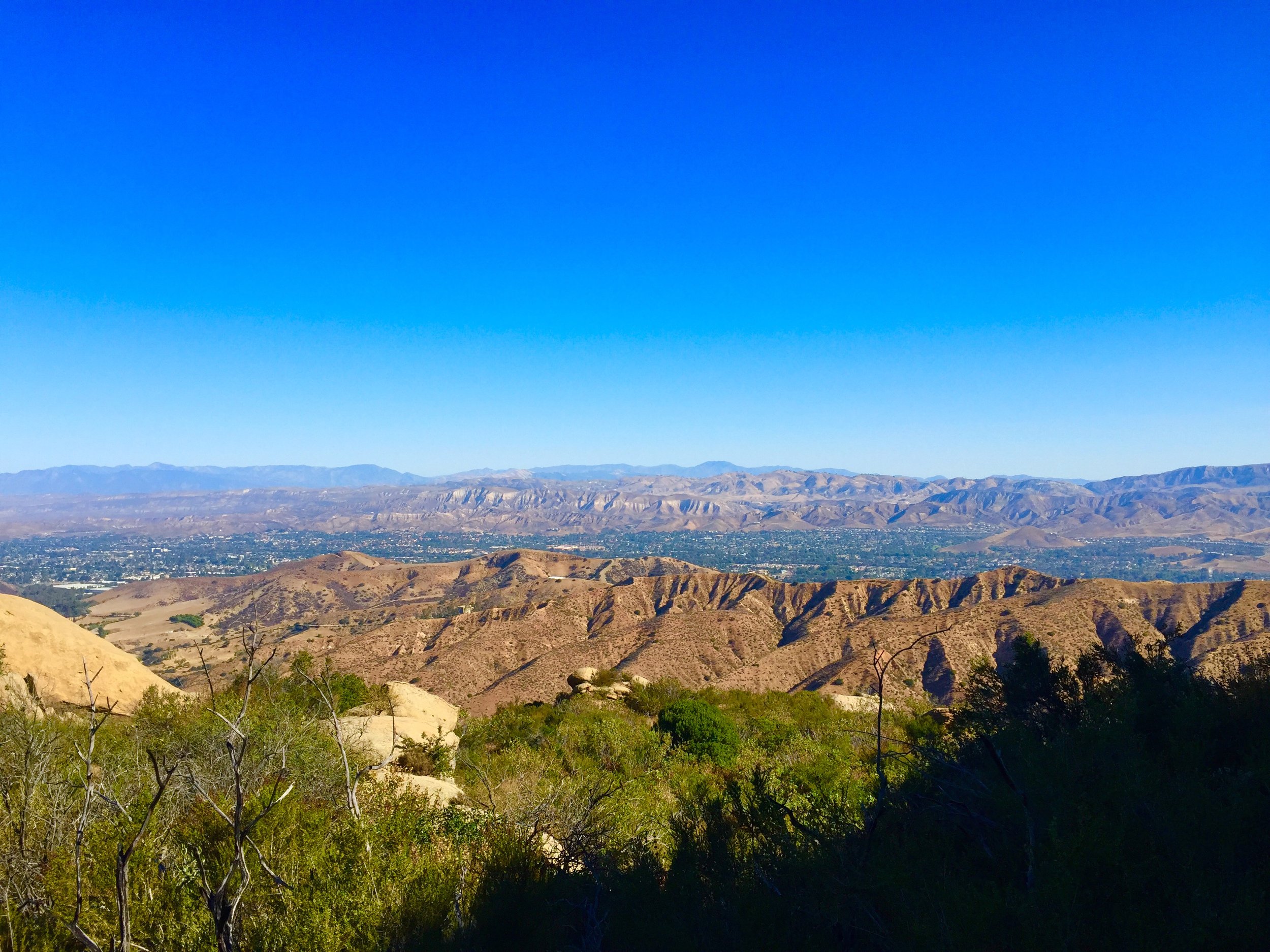 Simi Valley and the Simi Hills in Ventura County, California