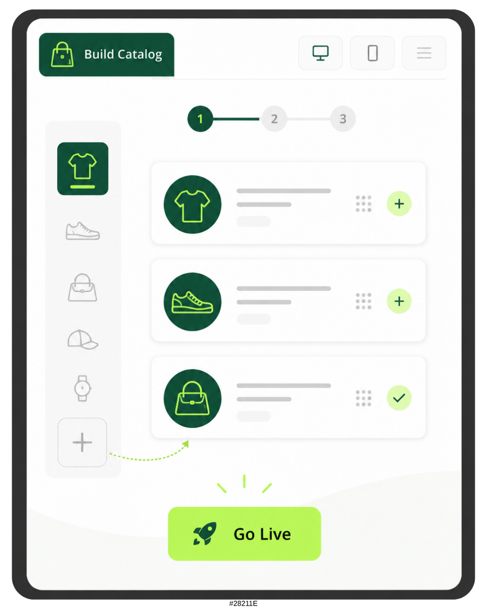 Clover ecommerce online catalog page