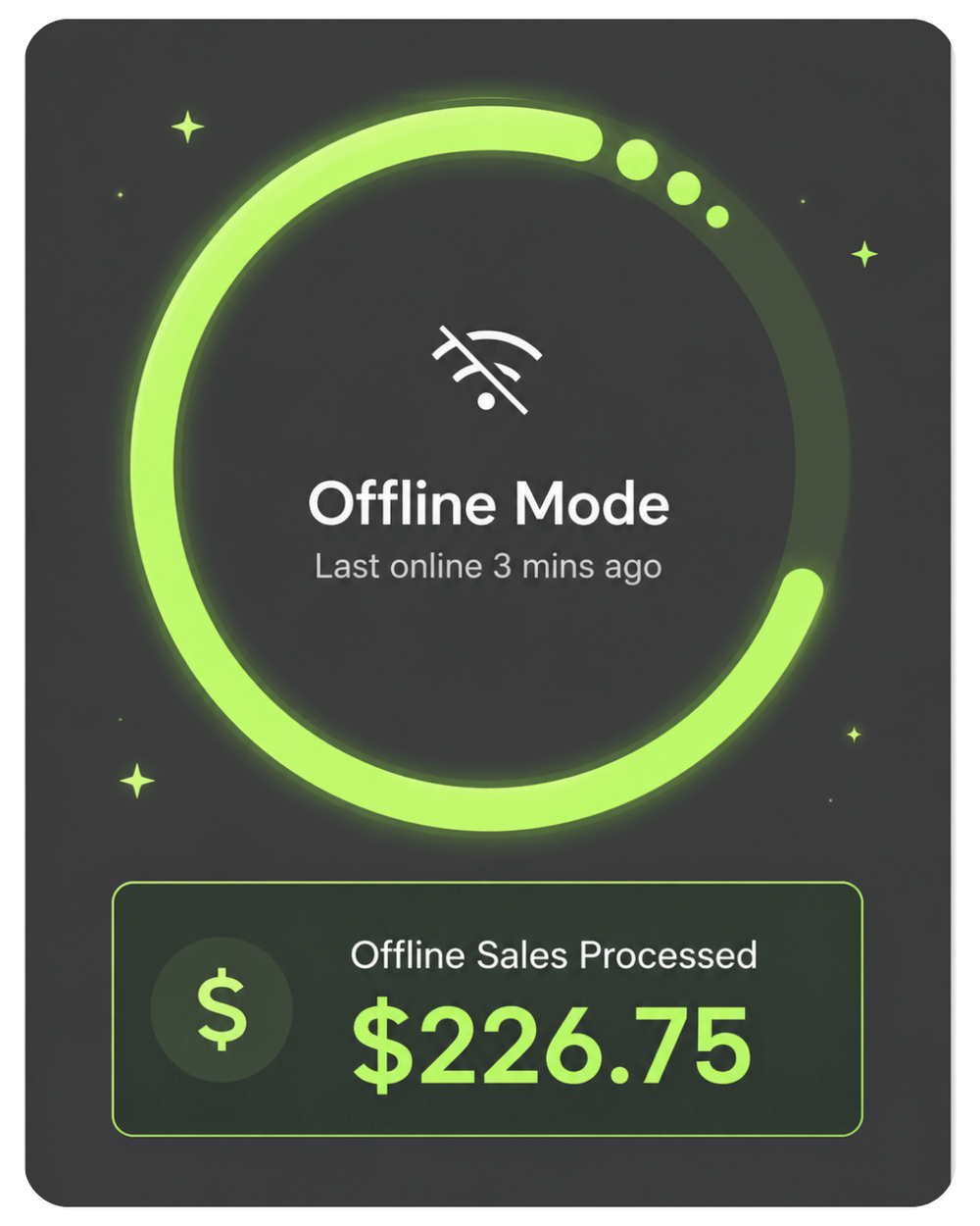 Clover Flex offline payment mode