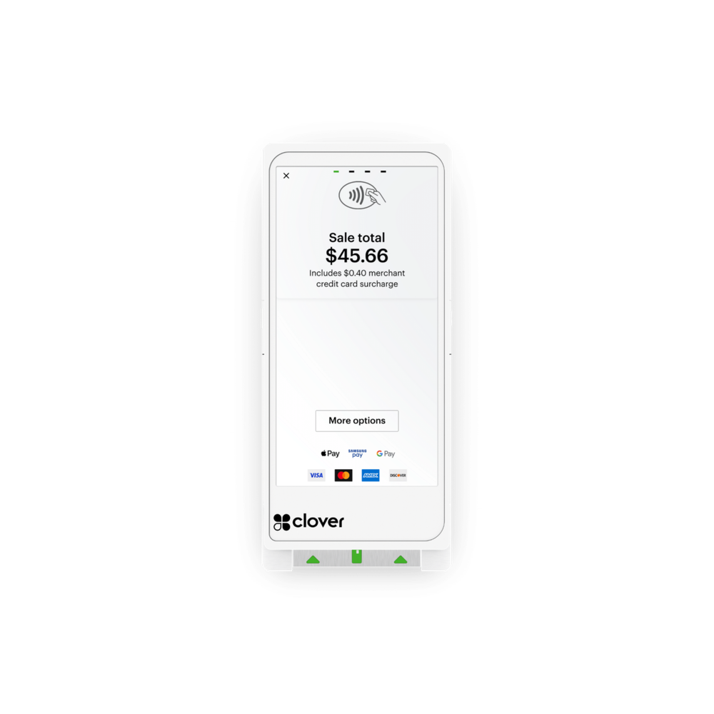 Clover Flex showing payment screen