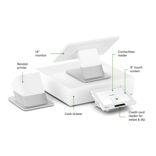 Clover Station Duo Gen 2 - dual-screen counter POS with customer-facing display