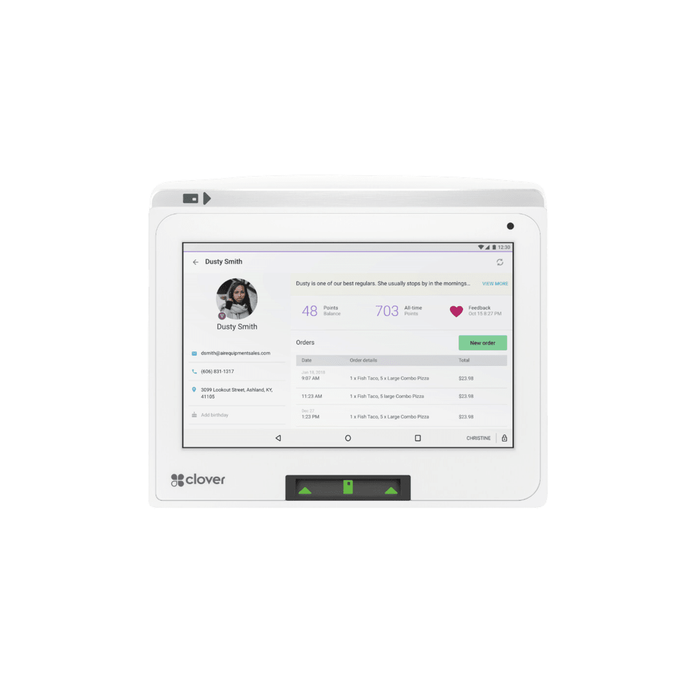 Clover customer rewards and customer records