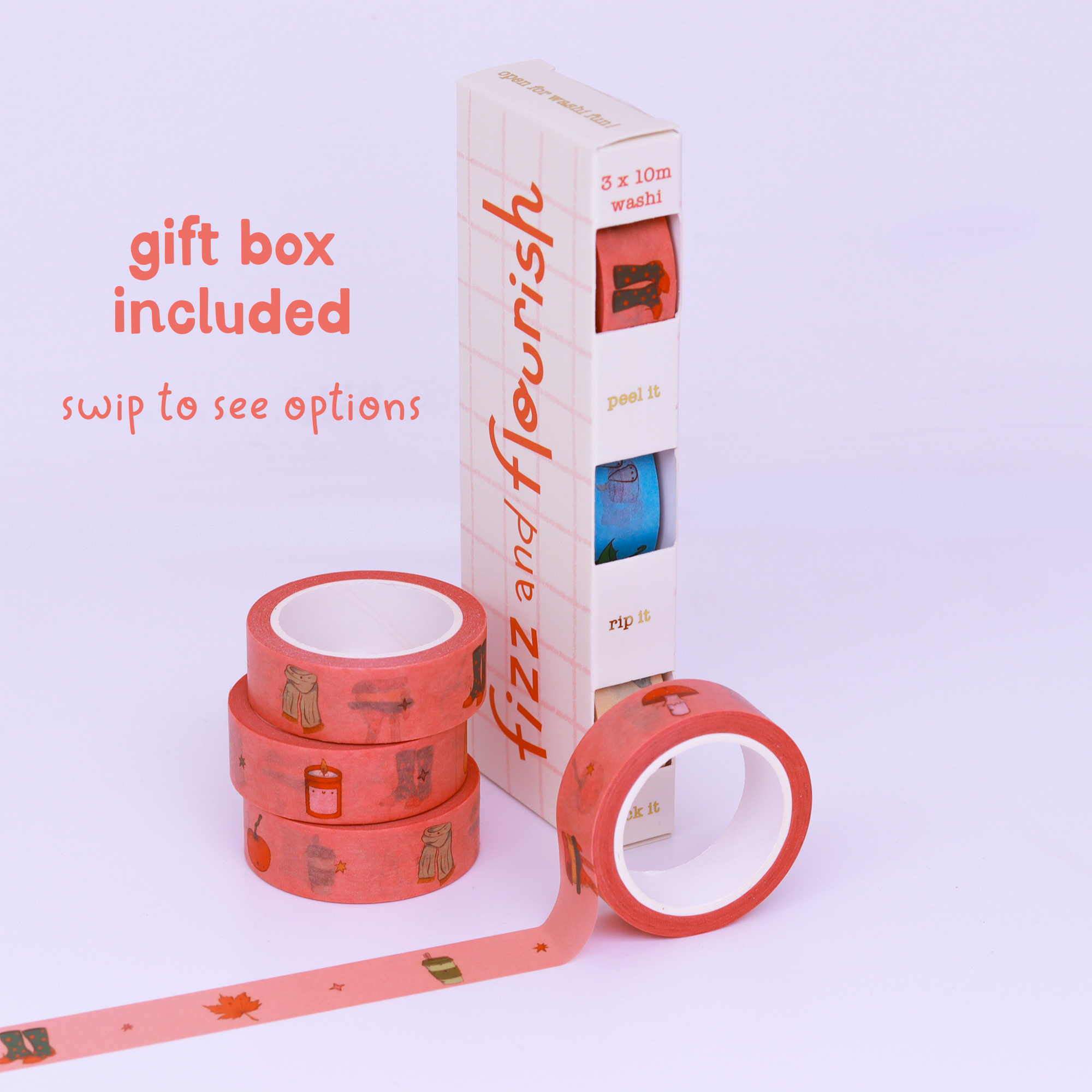 Cosy Washi Tape - Set of 3