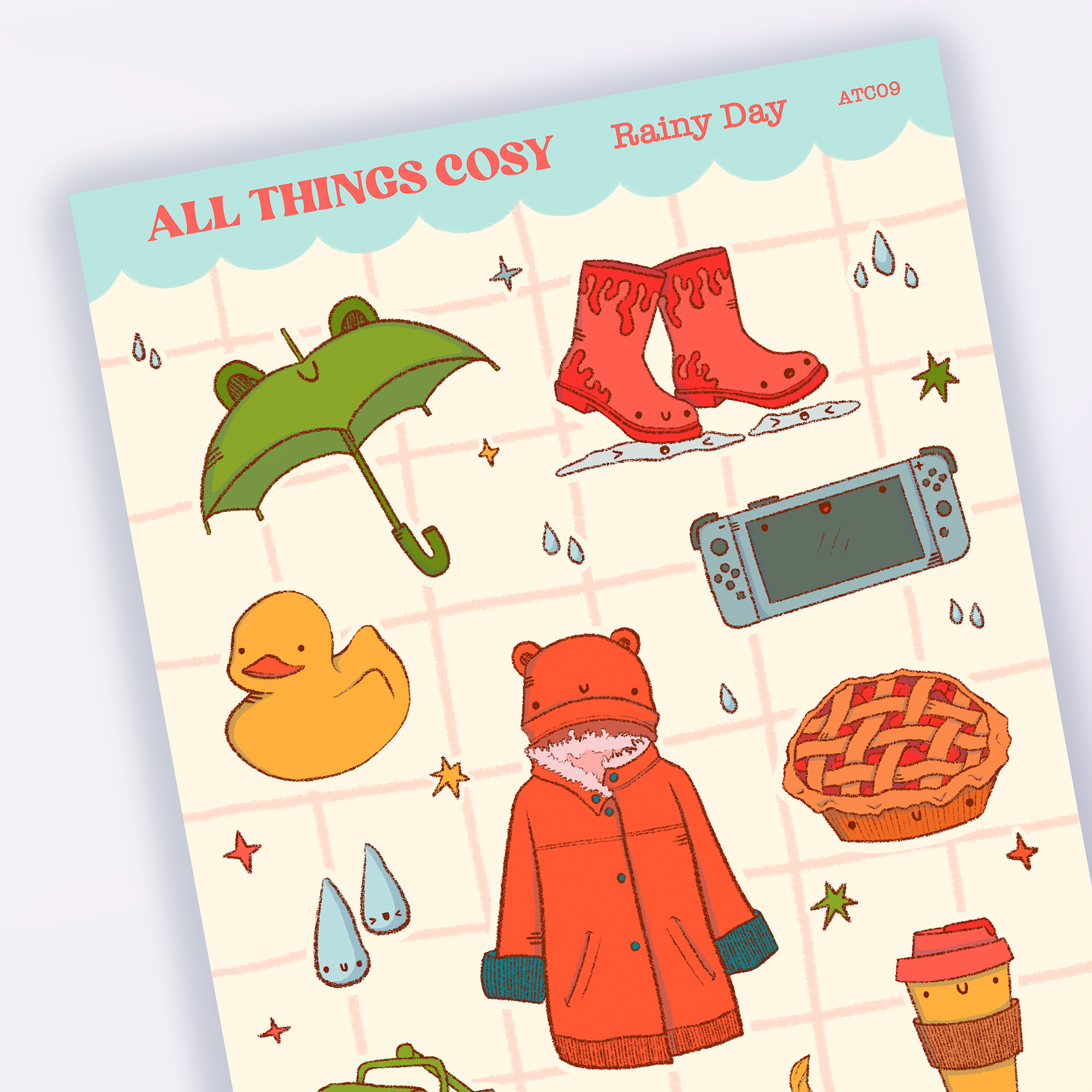 Rainy Day Sticker Sheet