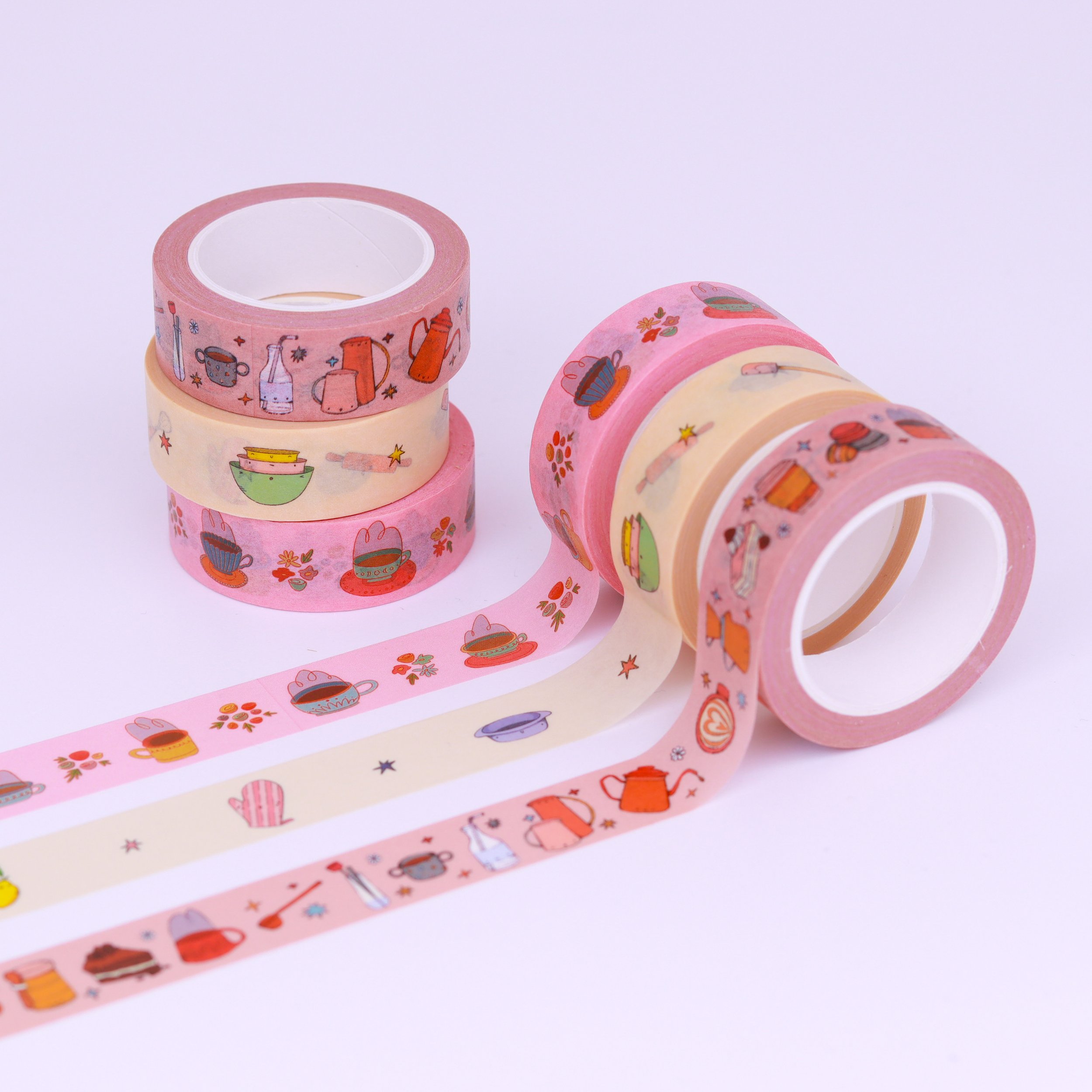 Cute Cafe Washi Tape Set