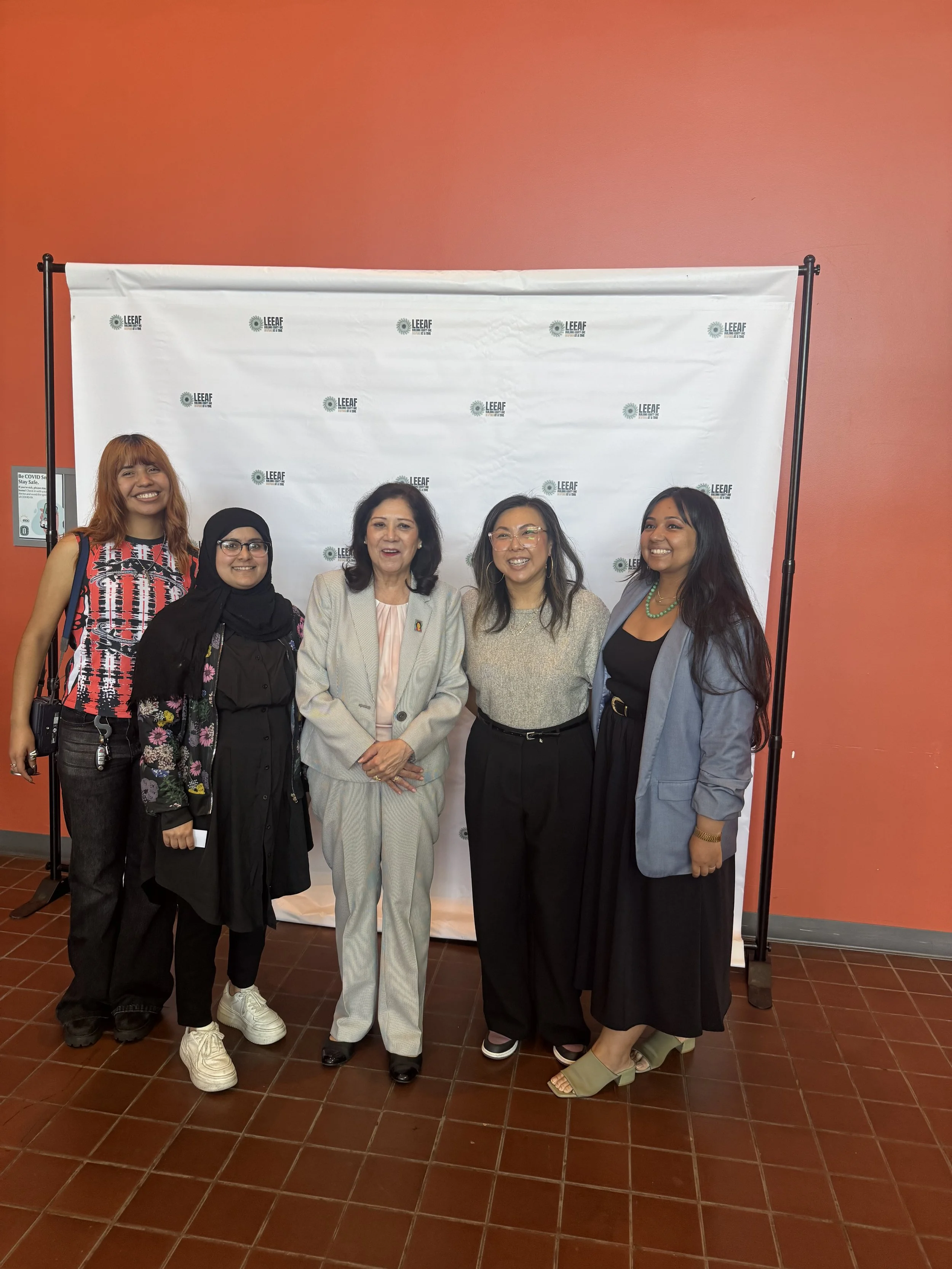 Members of LEEAF team at Voice-To-Action event