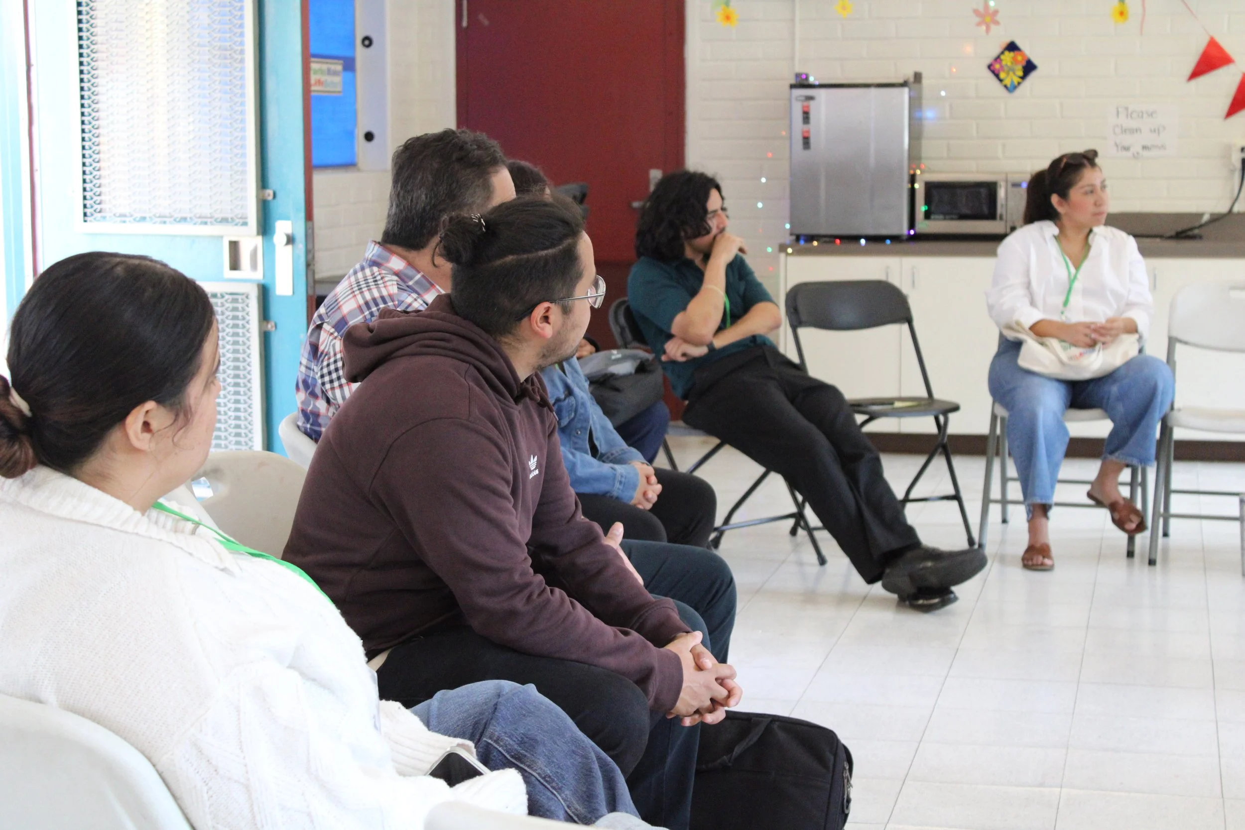 Members of LEEAF at all-staff team meeting