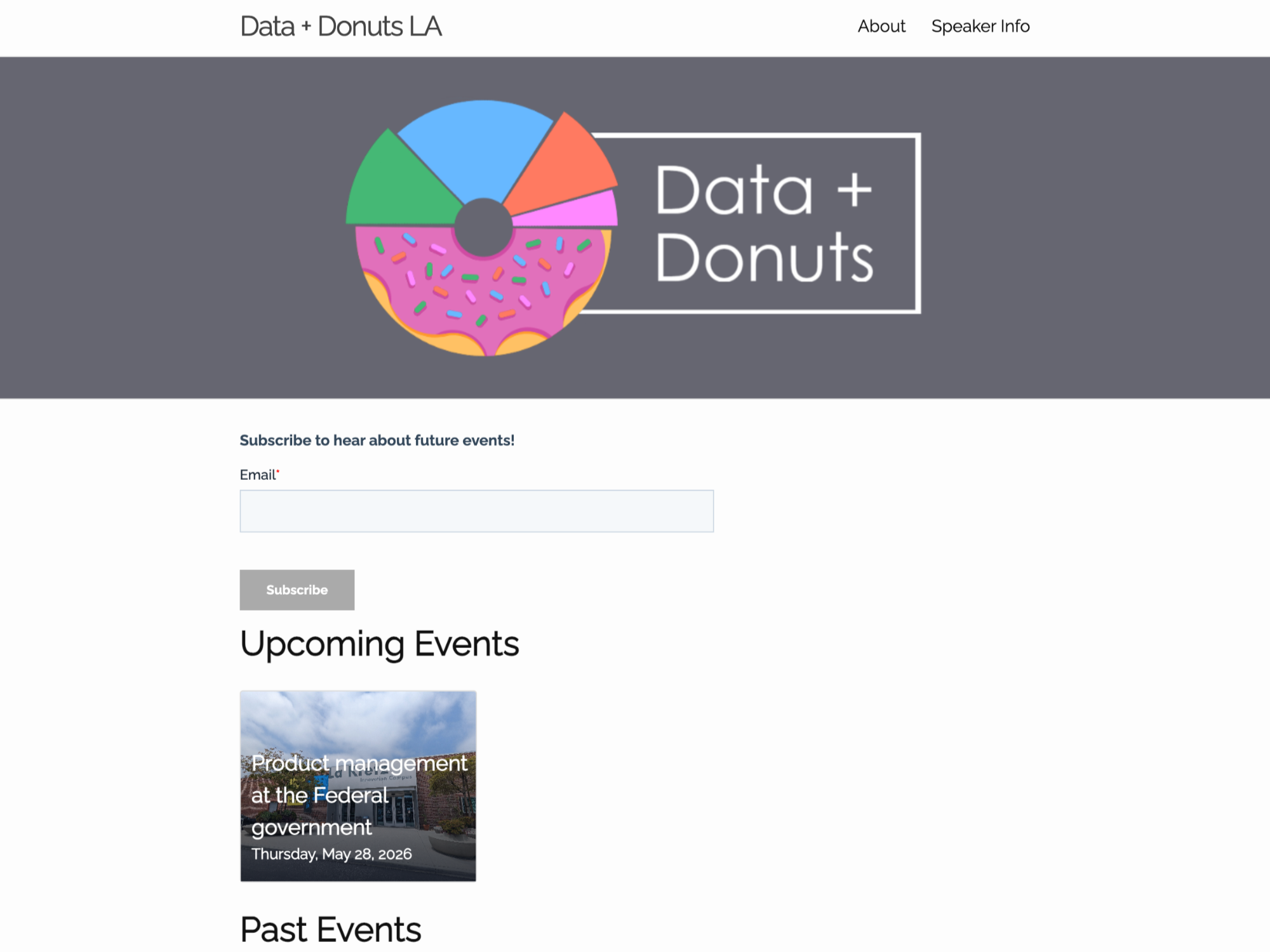 "Data + Donuts LA" | BEFORE