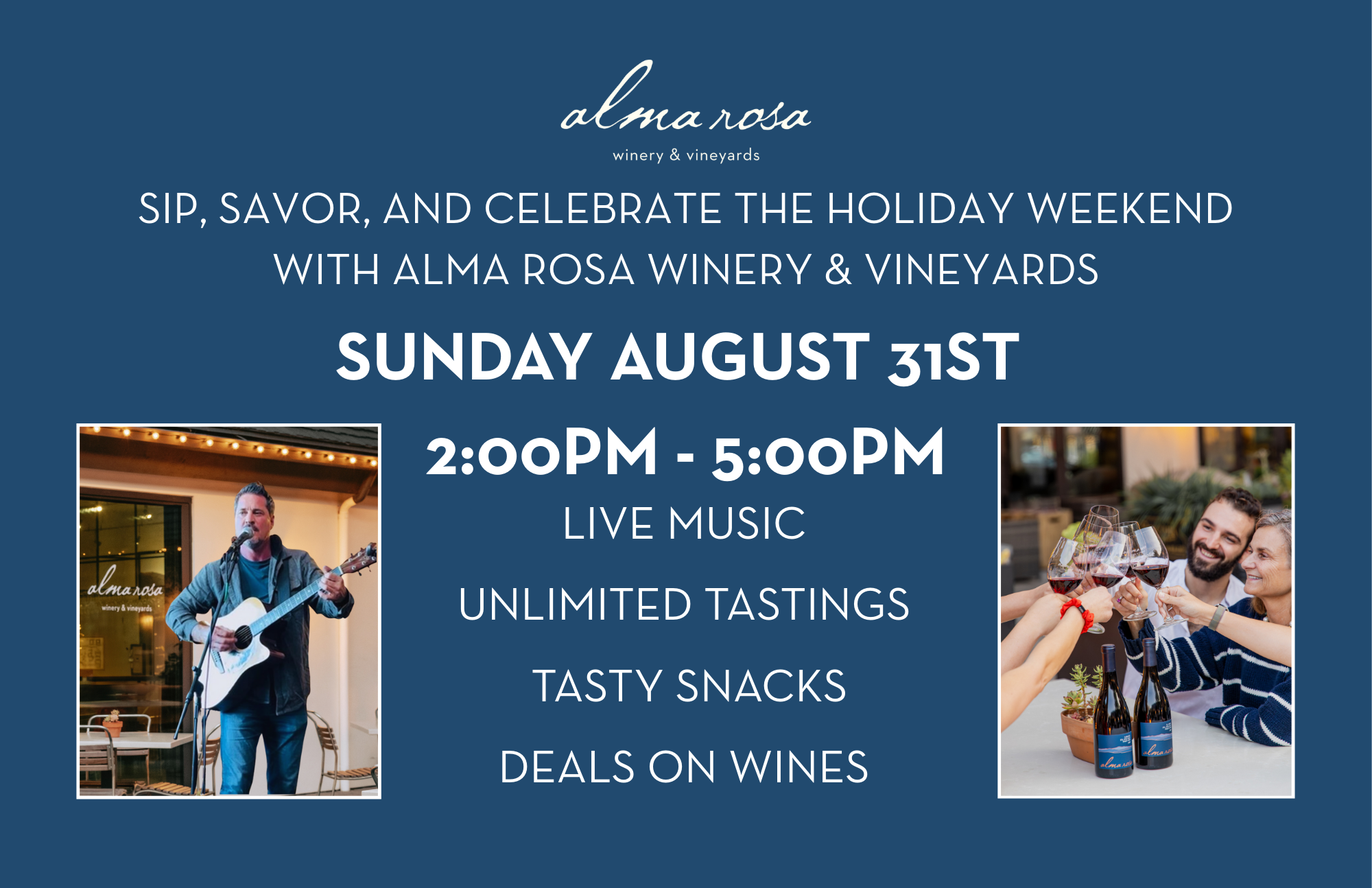 Celebrate Labor Day Weekend at our Solvang Tasting Room