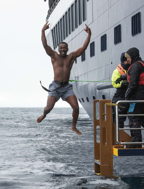 The ship photographer caught it too!