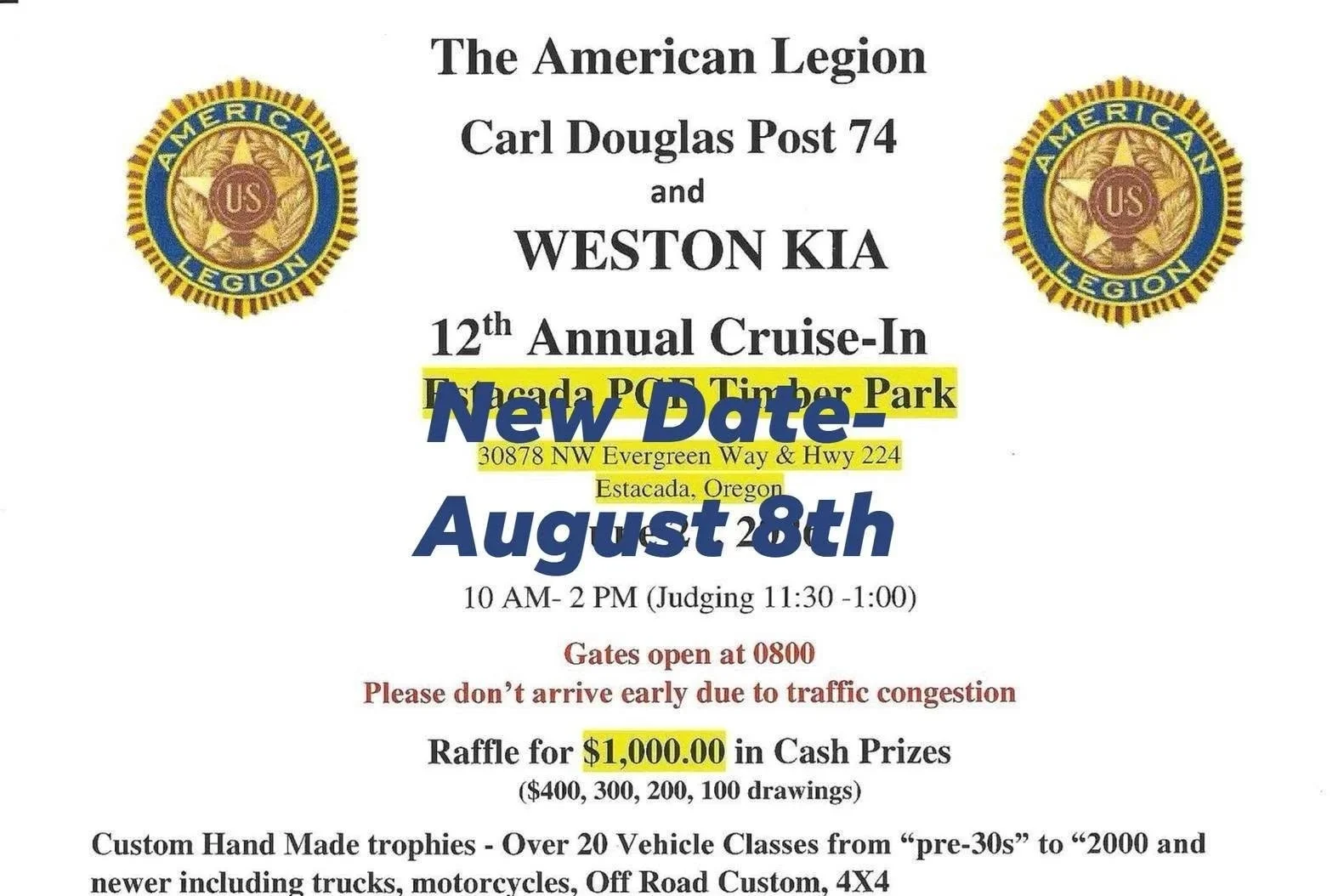 American Legion 12th Annual Cruise-In