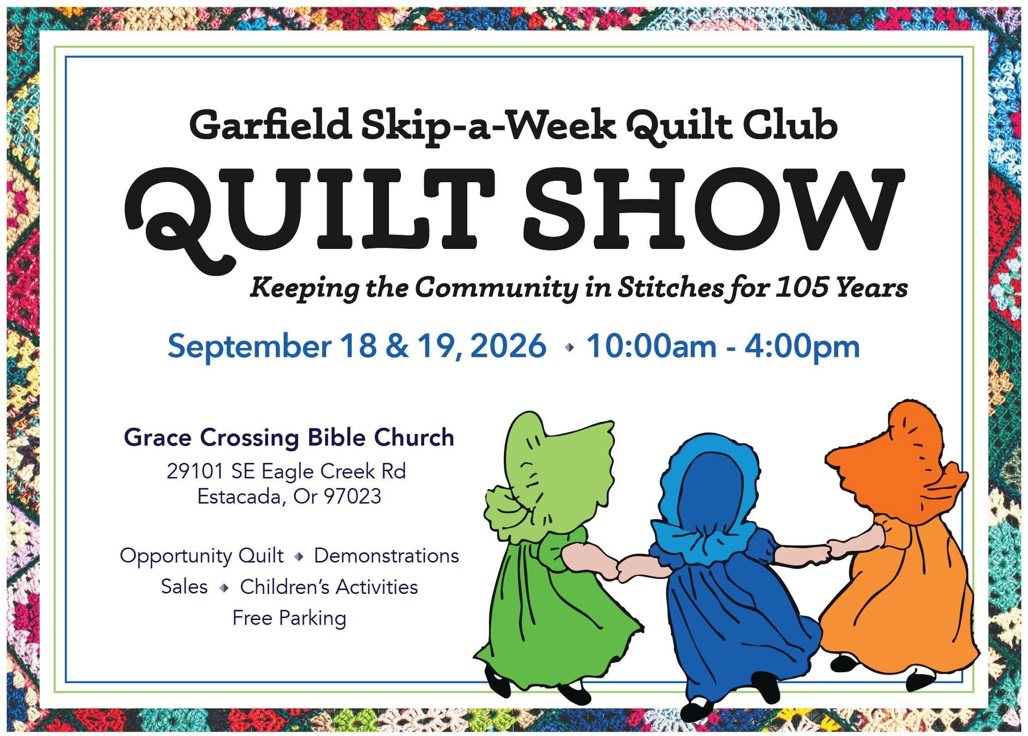 Garfield Skip a Week Quilt Show