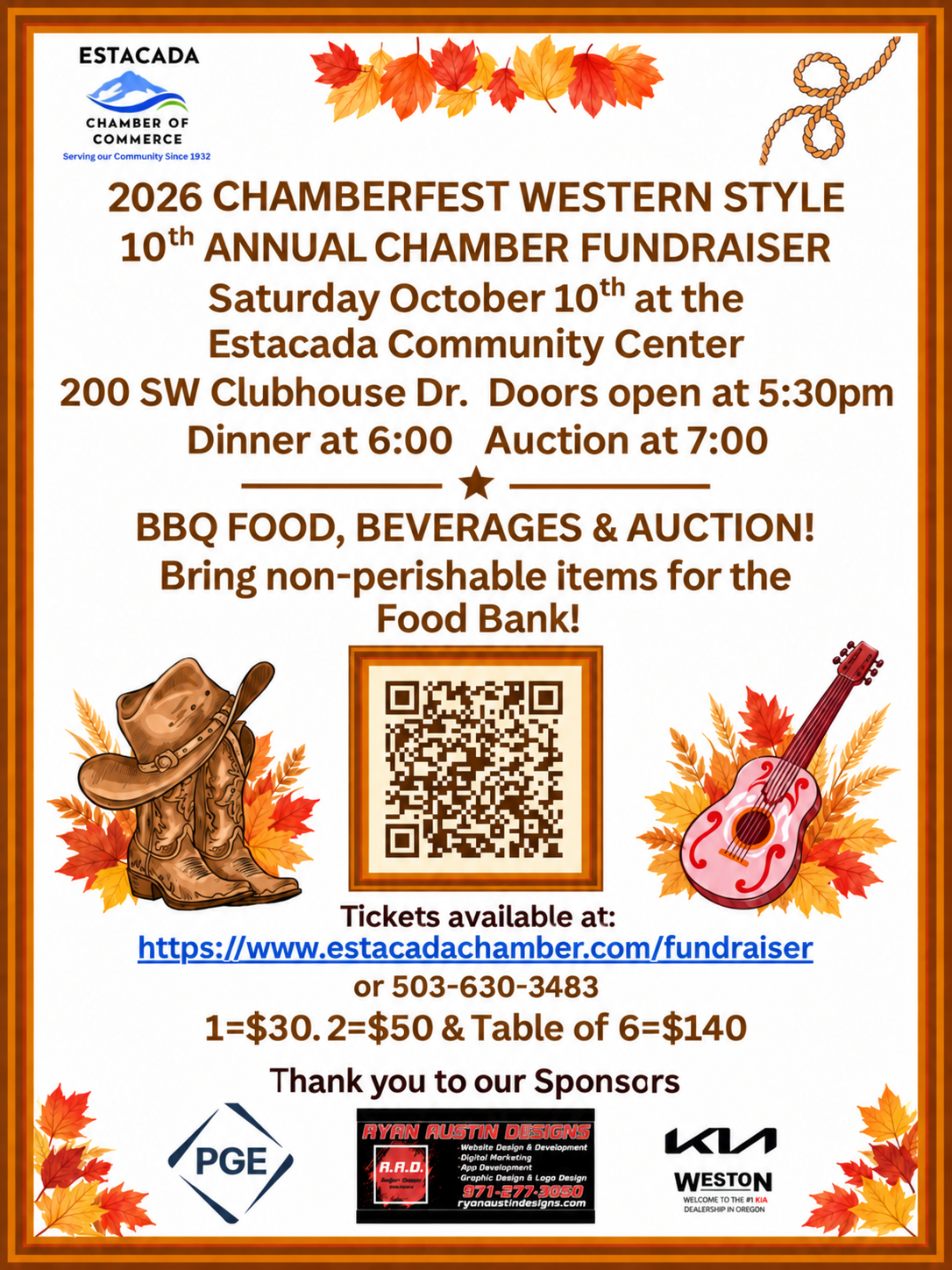 Chamber's Annual Fundraiser -Serving the Community Since 1932