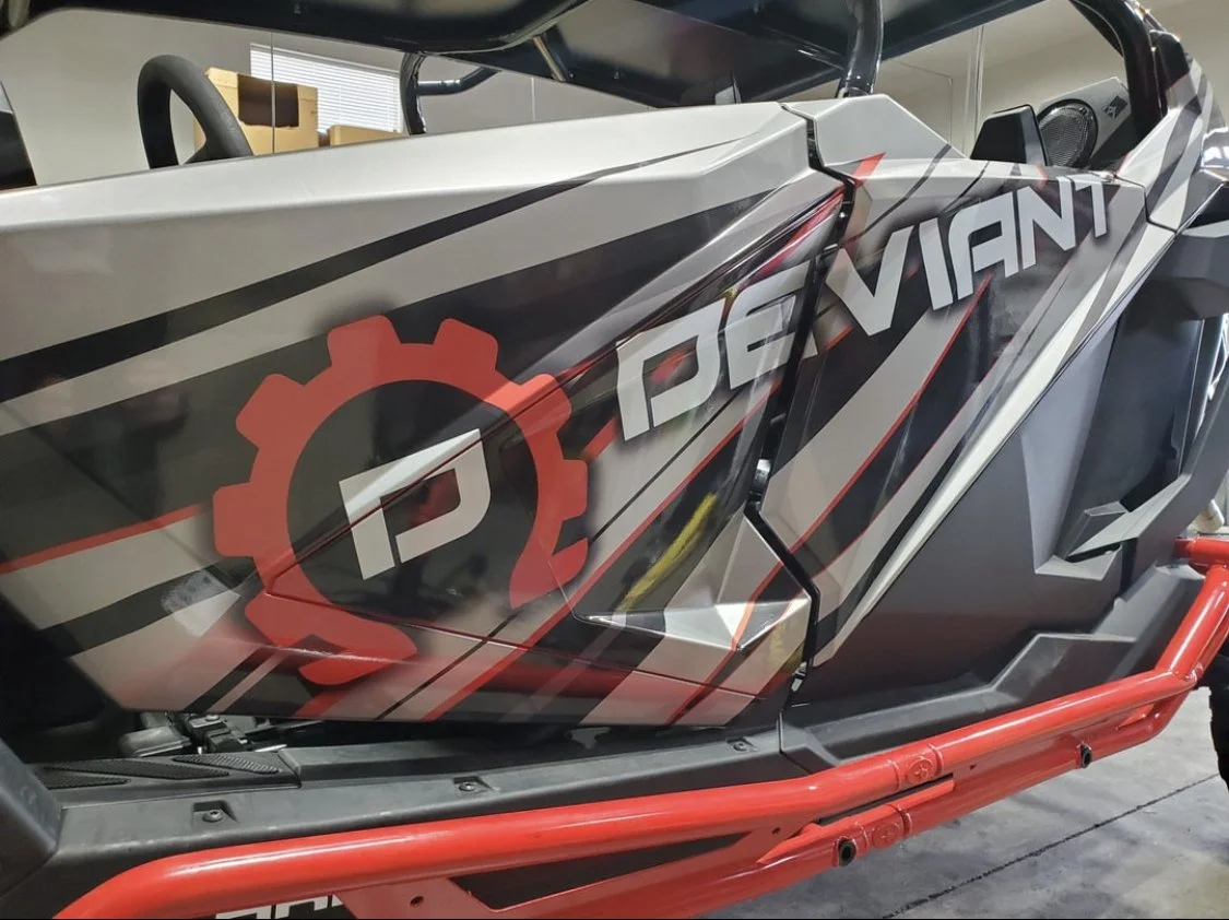 An ATV wrap made by me with branding