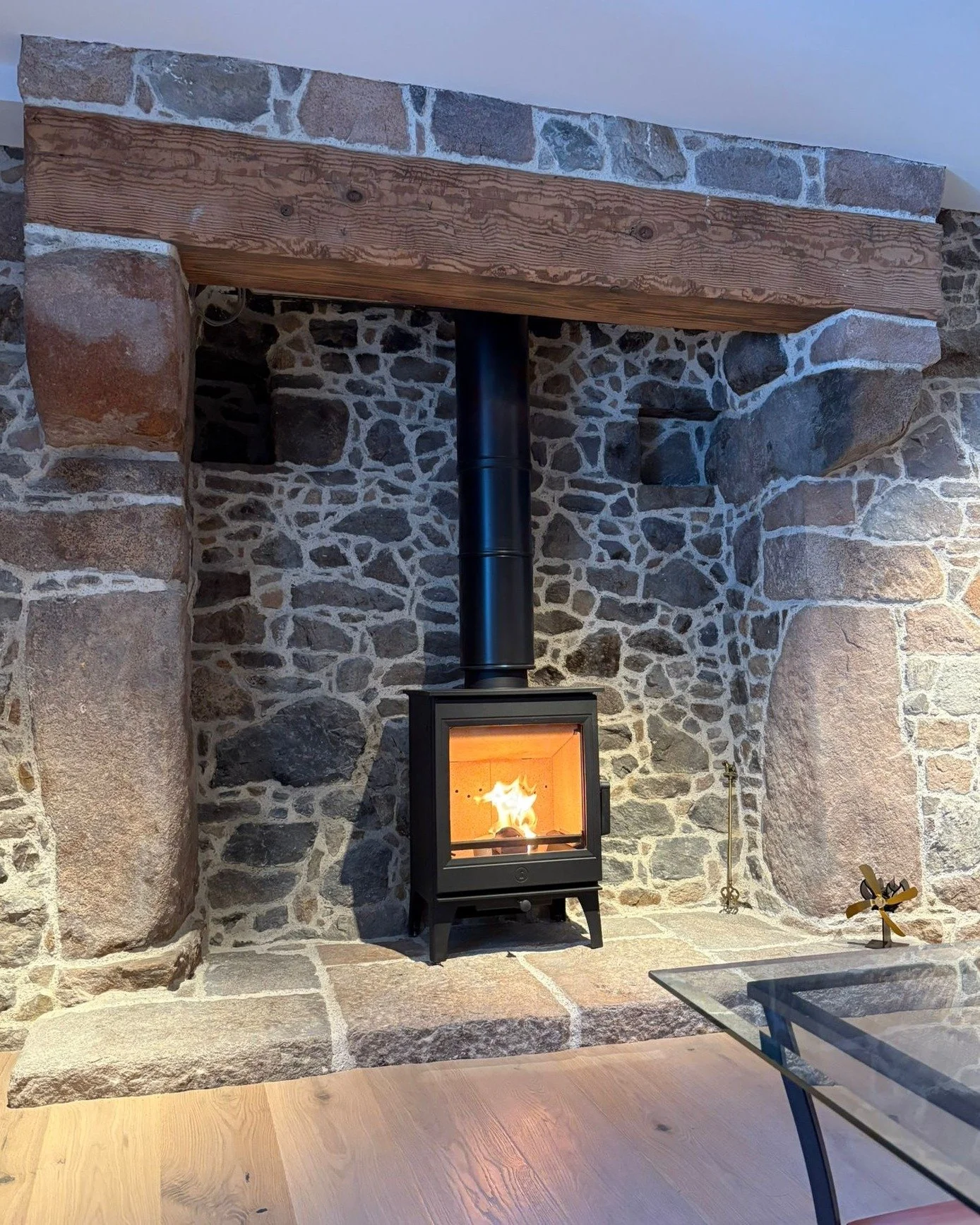 Do you have a stove already and just need it settling into a new home? In this stunning set-up we installed the clients own stove, lined the chimney and got everything ready for HETAS sign-off. 

If you're moving house or just want to move your stove