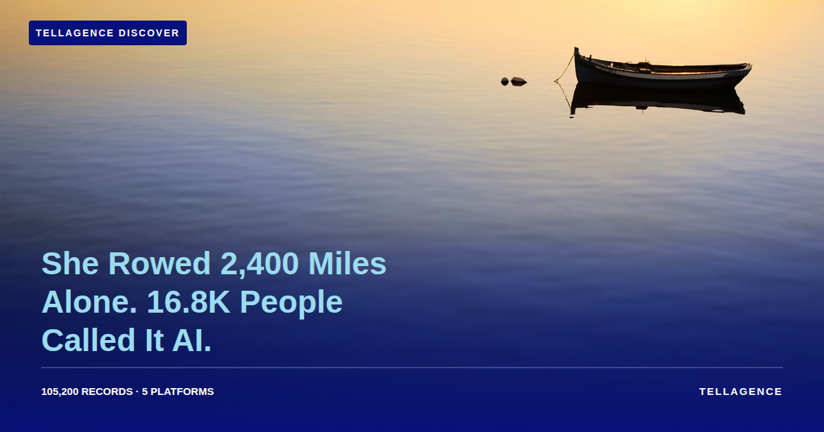 She Rowed 2,400 Miles Solo. 16.8K People Called It AI.
