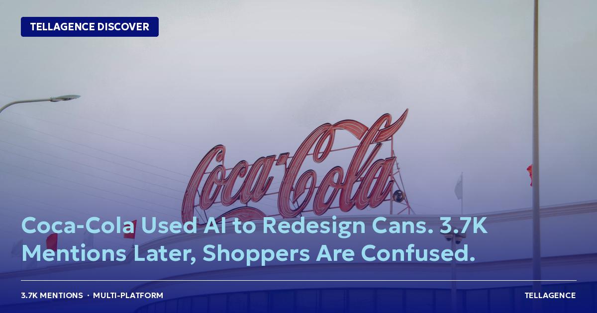 Coca-Cola Used AI to Redesign Cans. 3.7K Mentions Later, Shoppers Can’t Tell Coke Zero from Classic.