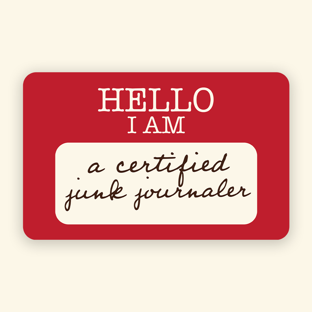 Hello I Am A Junk Journaler Sticker