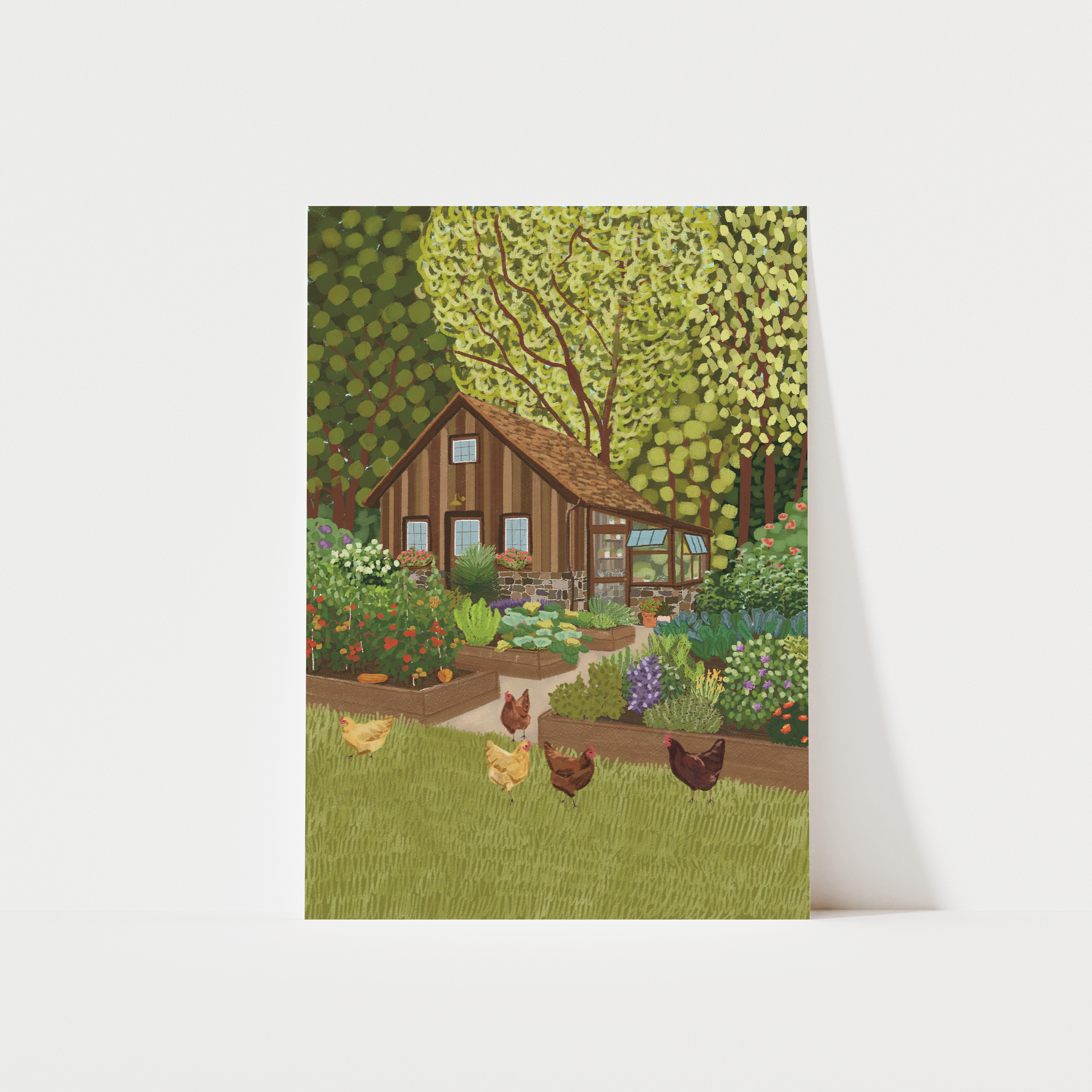The Vegetable Garden Mini Print