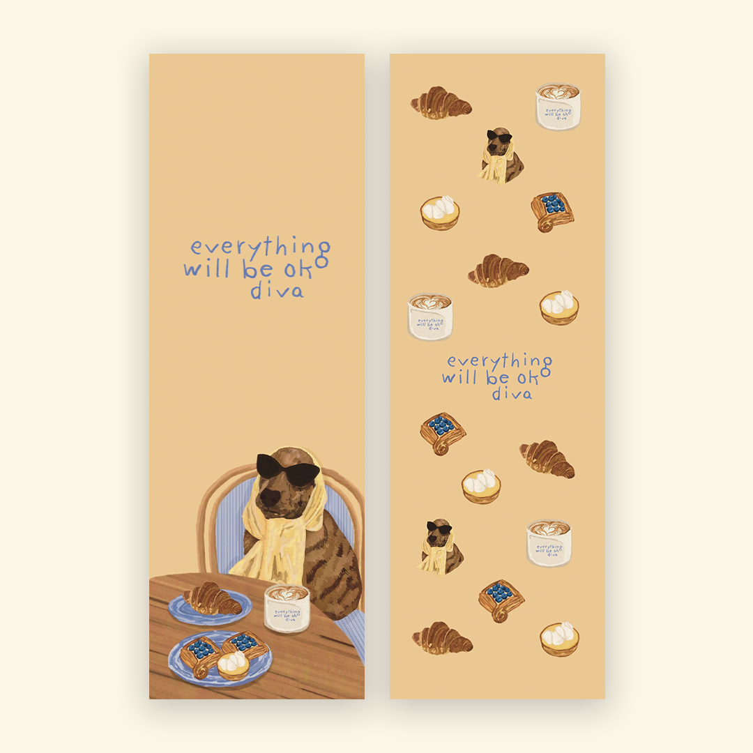 The Brunch Dog Bookmark - Print Club Archive
