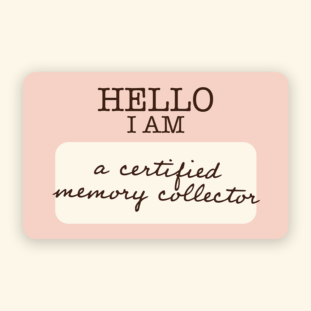 Hello I Am A Memory Collector Sticker