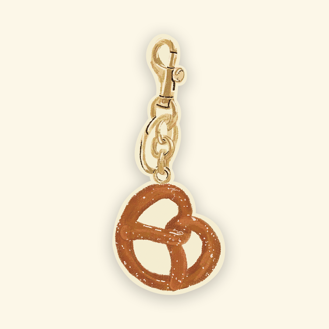 The Pretzel Keychain Sticker