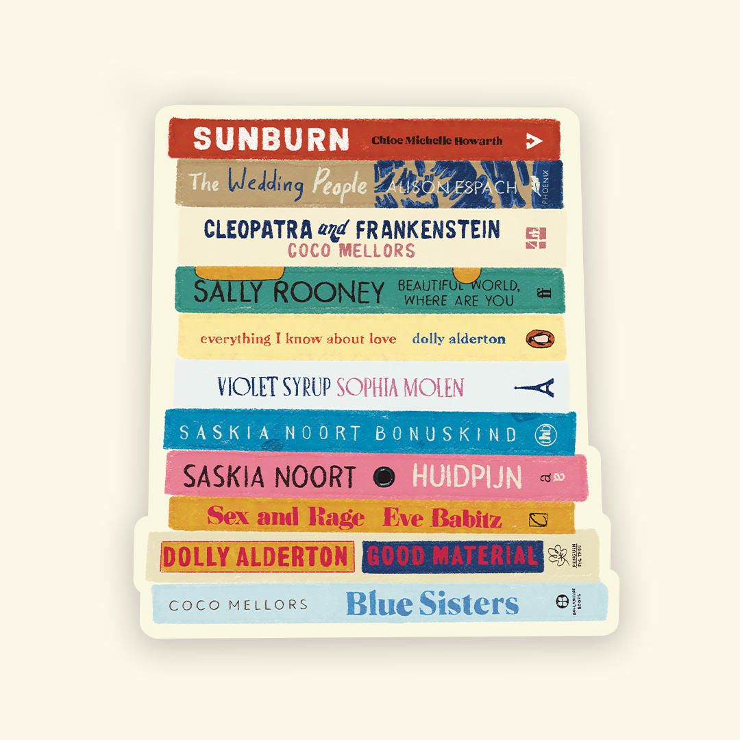 The Book Stack Sticker