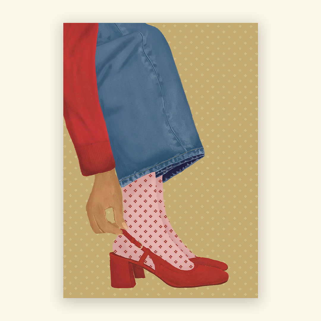 The Red Shoe Postcard - Print Club Archive