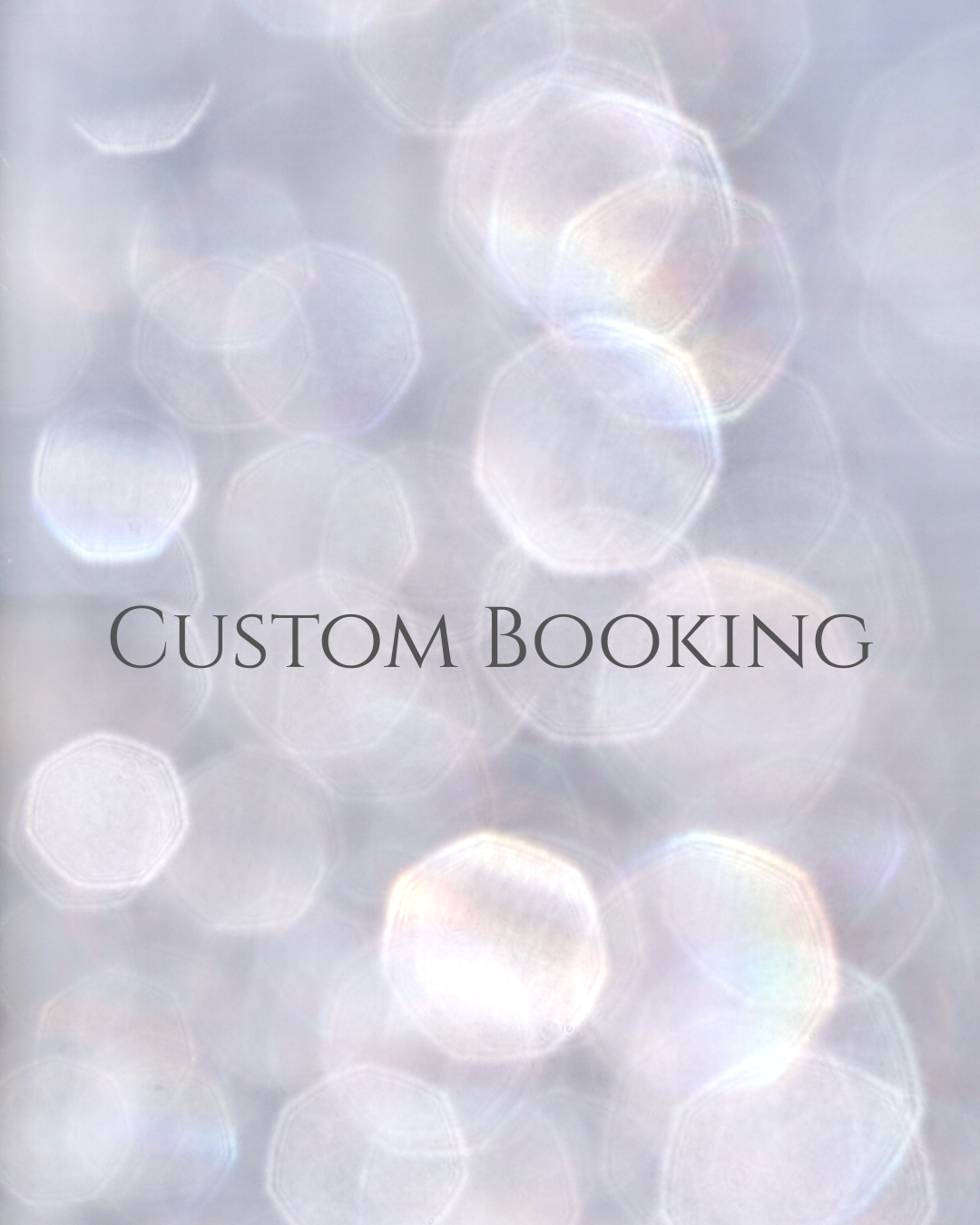 Custom Order Booking
