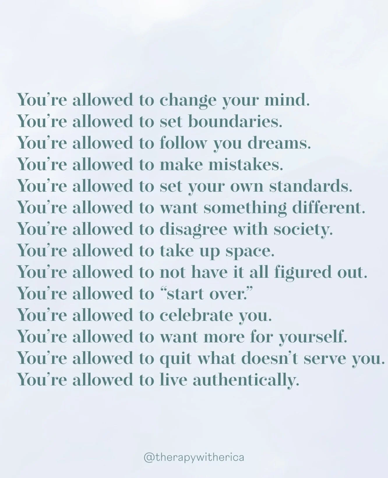 For the moments you&rsquo;re having a tough time, remember that you have the ability to make a new decision. ✨Your intuition will never steer you wrong. 

What would you add to this list?

#intuition #selfcare #therapistsofig #nytherapist #selfcompas