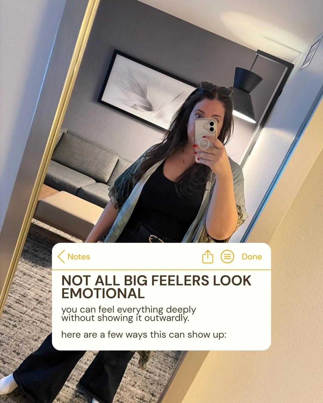 As a girlie looking to find a way to truly understand herself and subsequently my therapy clients, I&rsquo;ve realized that most of the people I work with (and me) are actually just big feelers.

Big feelers just don&rsquo;t always look outwardly as 