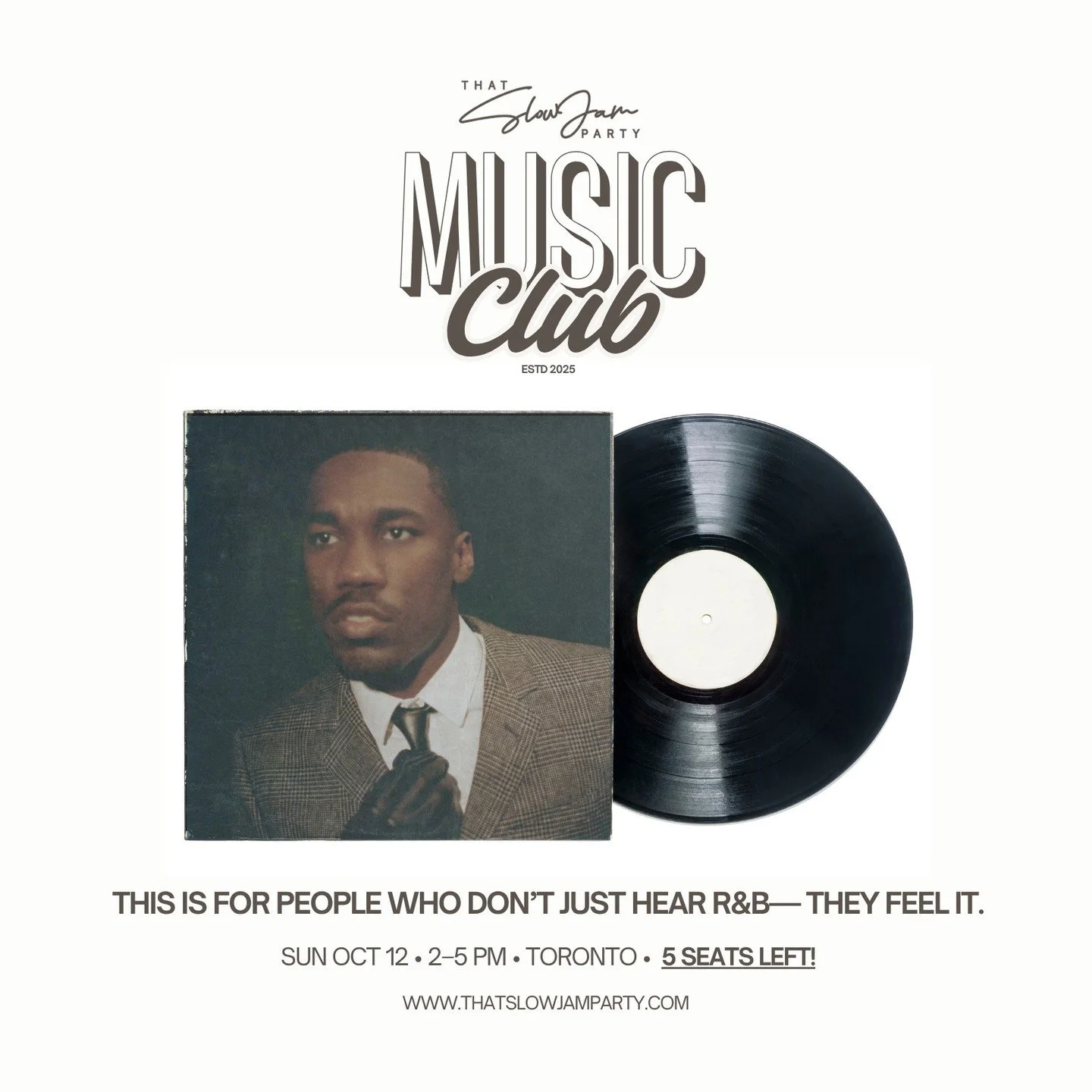 That Slow Jam Party Music Club Listening Lounge for Giveon&rsquo;s &quot;Beloved&quot;

Sun Oct 12th 
2p - 5p
Secret Location - Toronto
Powered by Sony Music Canada

Guided prompts &bull; Journaling &bull; Real conversation
Includes journal +take awa