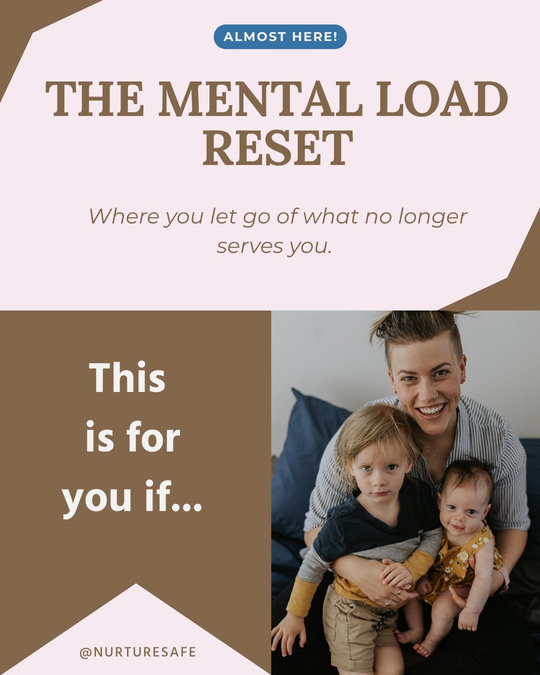 I know this can be hard to admit.

You can do it all.

You have been doing it all.

But that doesn&rsquo;t mean you should, &amp; it definitely isn&rsquo;t sustainable.

Mums today are held at an impossible standard:

. Remember every detail

. Regul