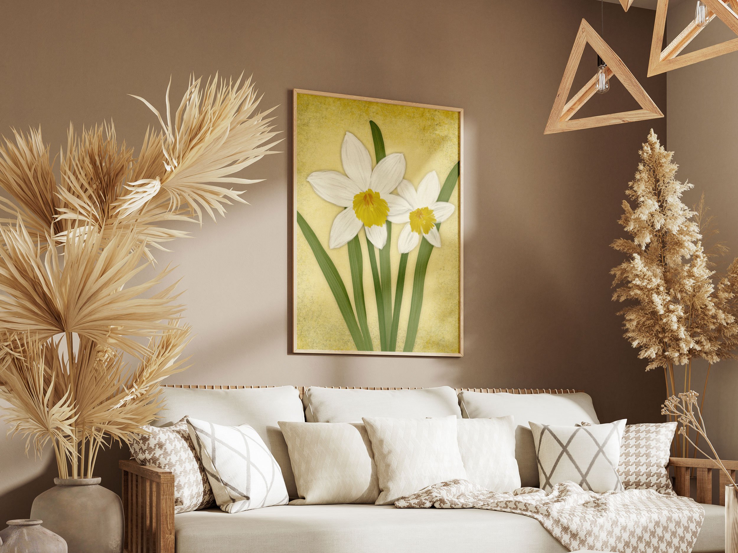 daffodils-painting-living-room