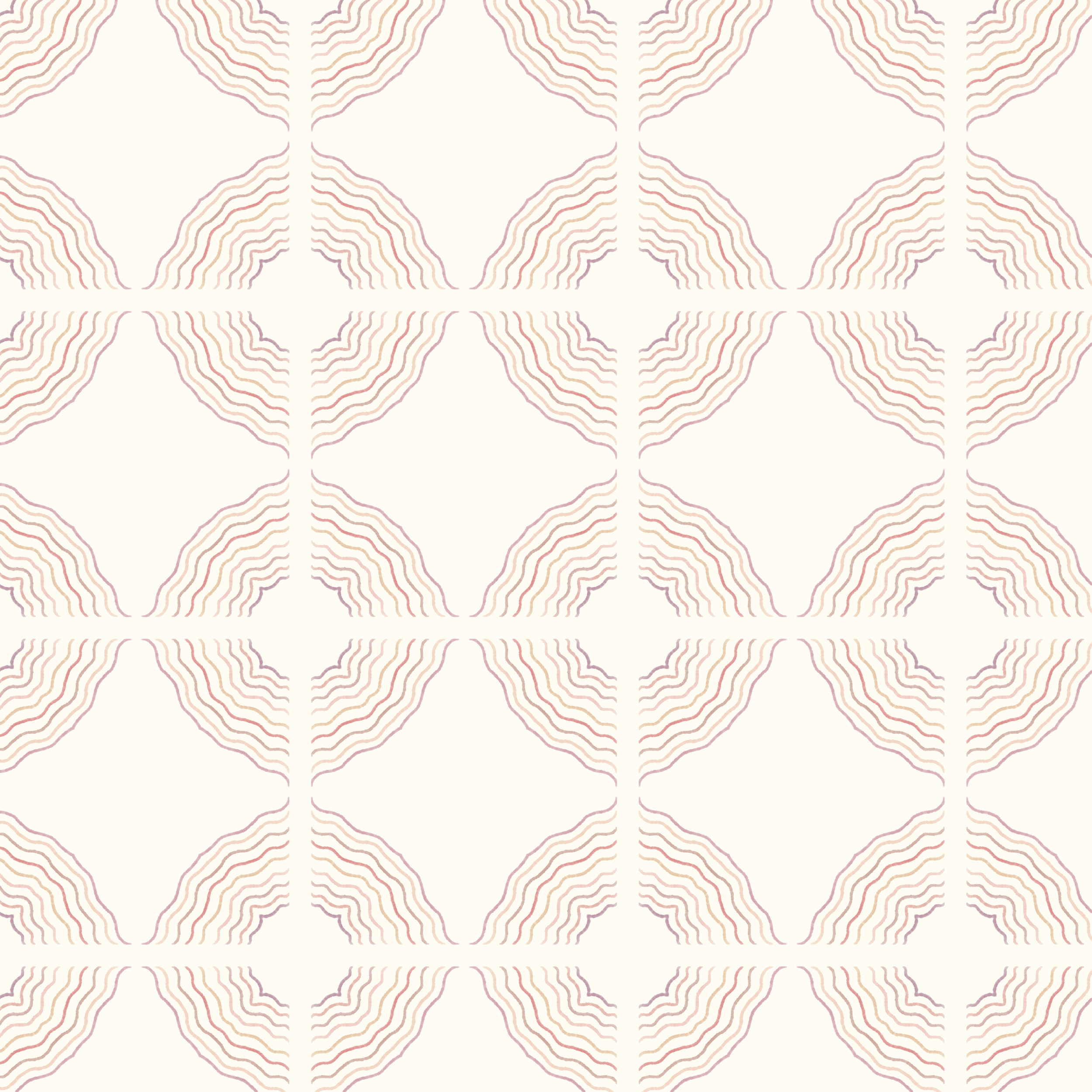 Abstract watercolor waves repeat tile by surface pattern designer Julie McMillan of Silver Birch Studio.