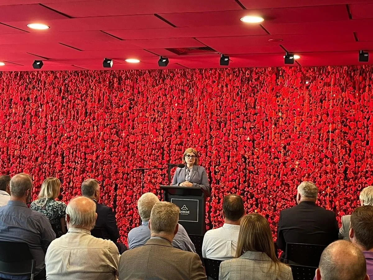 Today, I joined the Victorian Veterans Council meeting followed by a sector engagement session at @shrineofremembrance 

This was a timely conversation with Victoria&rsquo;s expert veteran advisory council and the broader ESO sector, following the re