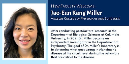 September 12, 2021:
Jae-eun joins the Department of Psychiatry as a faculty!