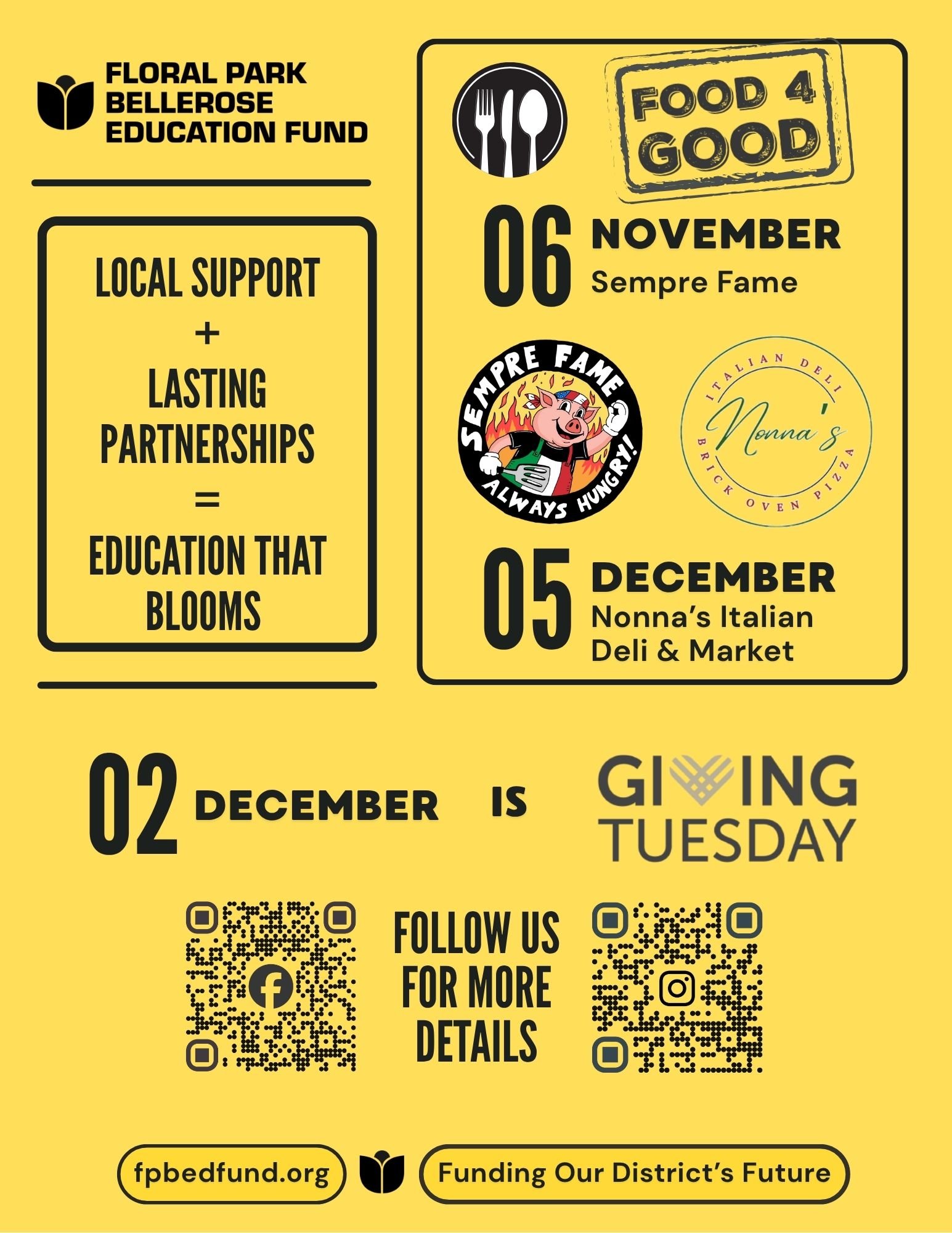 FPB Ed Fund Food 4 Good @ Sempre Fame