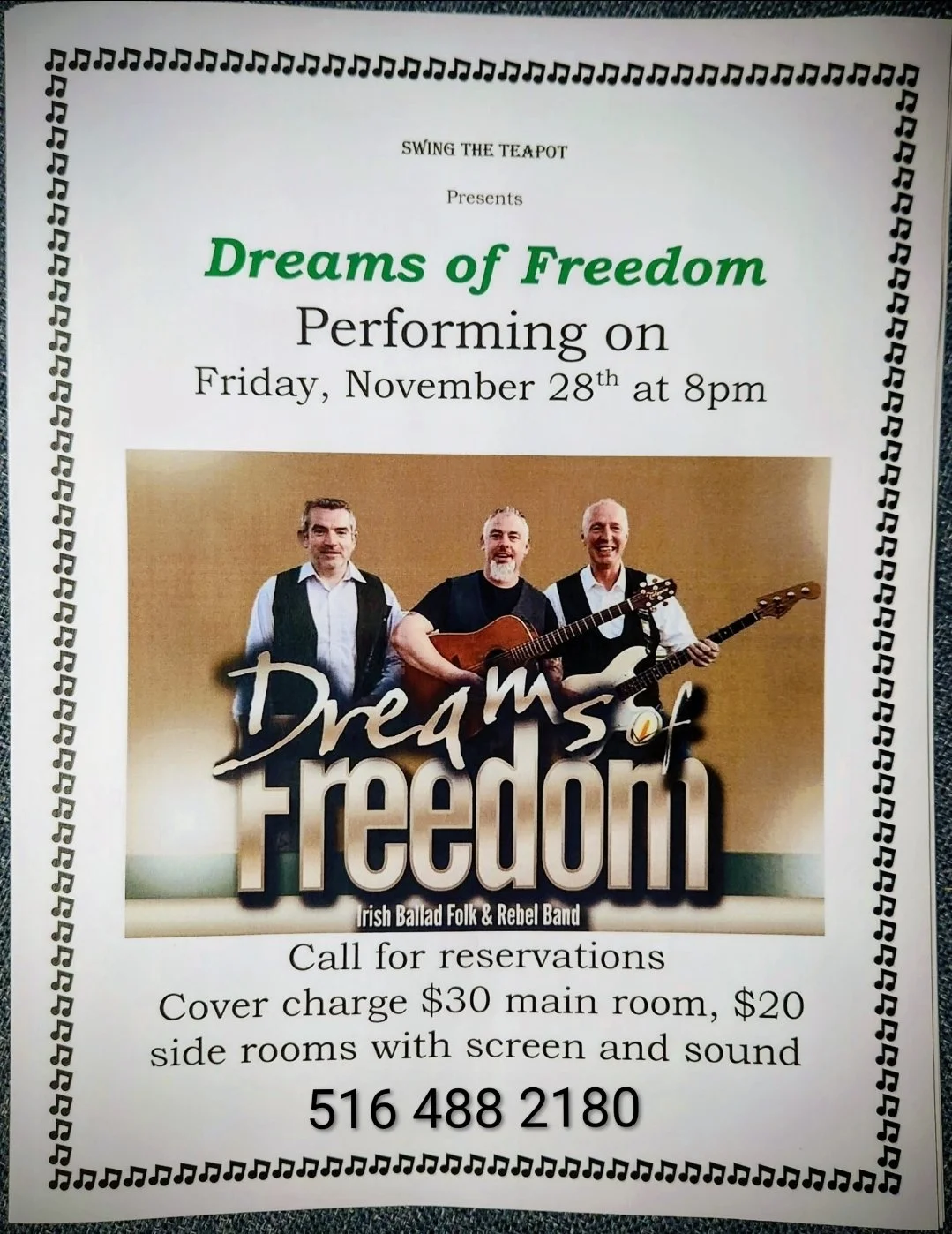 Dreams of Freedom at Swing the Teapot