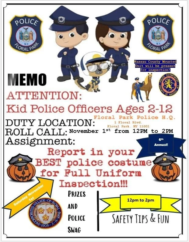 Kid Police Officers age 2-12