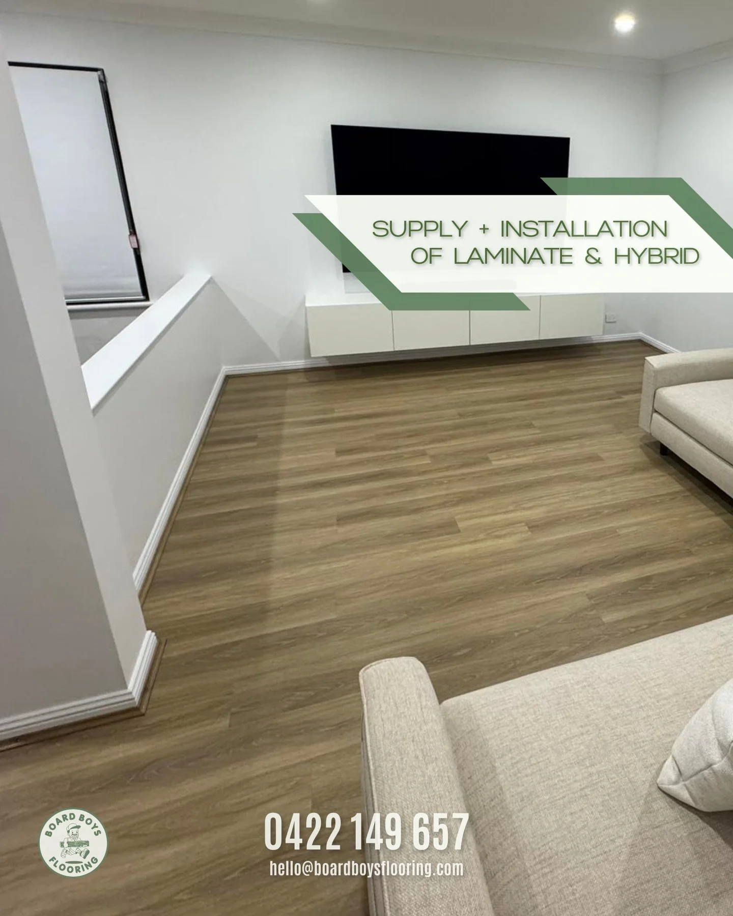 Adelaide Homeowners &mdash; Thinking About Upgrading your Floors?

WE MAKE IT EASY! 👇
✔ Supply + Installation of Laminate &amp; Hybrid Flooring
✔ Huge Range of Brands, Colours &amp; Styles
✔ Removal &amp; Disposal of your Old Floor Covering
✔ Perfec